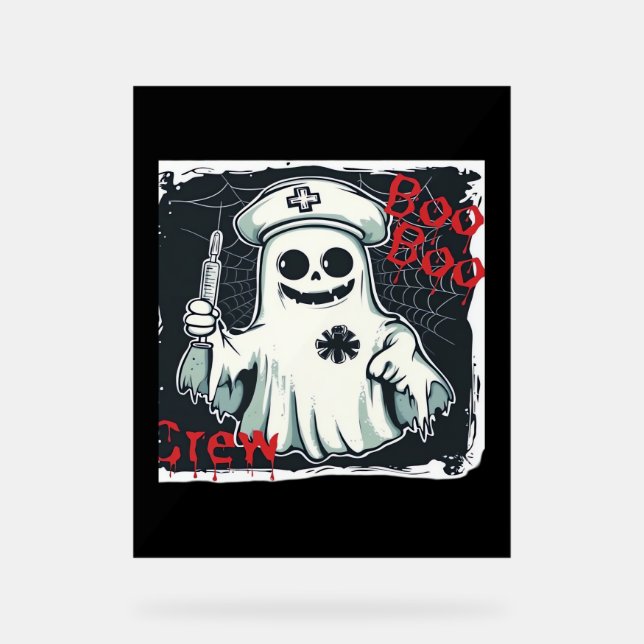 Panneau En Acrylique Éffrayant Nurse Ghost Haunted Hospital Crew Ghomaj (Recto)