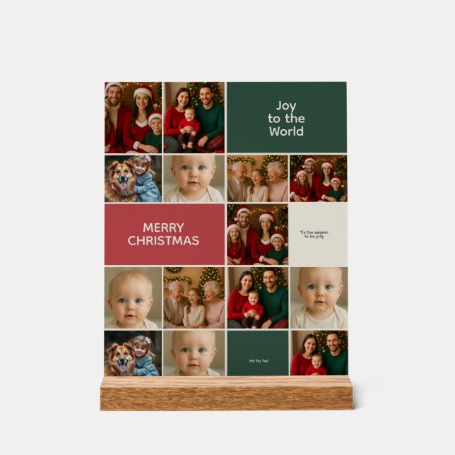 Panneau En Acrylique elegance big many collage Christmas images  (Recto)