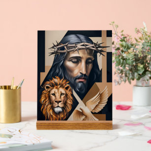 Panneau En Acrylique Élégance néo-cubiste : un hommage
