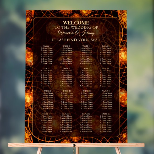 Panneau En Acrylique Elegant Classic Boho Modern Gold #901 Wedding (Neutre)