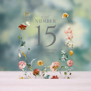 Panneau En Acrylique Elégant Jardin Fleurs Aquarelle Numéro de tableau