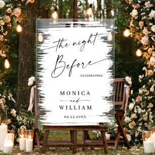 Panneau En Acrylique Elegant Minimalist WELCOME Rehearsal Dinner