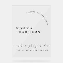 Elegant Script Wedding Welcome Framed Print