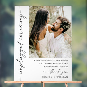 Panneau En Acrylique Élégante cérémonie minimaliste de Mariage débranch