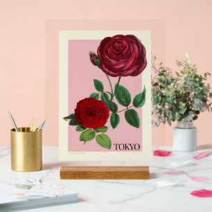 Panneau En Acrylique Elevez votre décor avec poster TOKYO Fleurs
