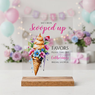 Panneau En Acrylique Elle a été ramassée Fête de mariage avec glace