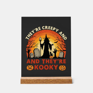 Panneau En Acrylique Elles sont Cimetière de Sorcière de Halloween Crée