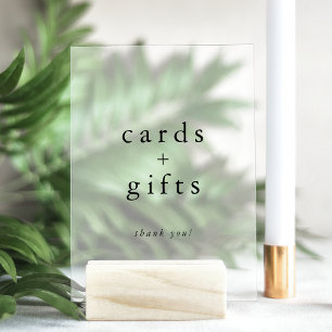 Panneau En Acrylique EMELIA Moderne Boho Cartes et Cadeaux uniques Mari