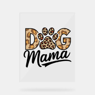 Panneau En Acrylique Empreinte de léopard Amoureux des chiens Paw