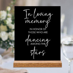 Panneau En Acrylique En Mémoire Amoureuse Danse Parmi Les Étoiles Maria