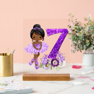 Panneau En Acrylique Enfants 7ème danseur de ballet afro-américain Anni