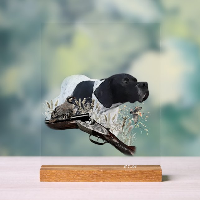 Panneau En Acrylique English Pointer  (Neutre)