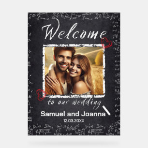 Panneau En Acrylique Enseignants Mariage Chalk Board Bienvenue