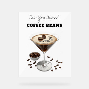 Panneau En Acrylique Enseigne Acrylique Grains de Café "Love Brewing"