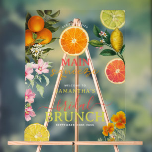 Panneau En Acrylique Enseigne d'arche de brunch pour baby shower de mar