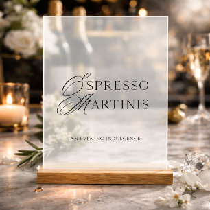 Panneau En Acrylique Enseigne de Bar de Mariage en Acrylique Elegant Es