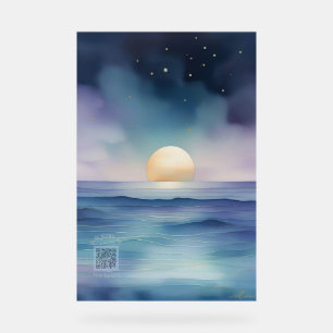 Panneau En Acrylique Enseigne de nurserie en acrylique Océan aquarell