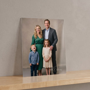 Panneau En Acrylique Enseigne de portrait de famille en acrylique sans