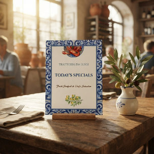 Panneau En Acrylique Enseigne des Spécialités du Jour de Restaurant de