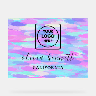 Panneau En Acrylique Enseigne en acrylique à fond opale de feu