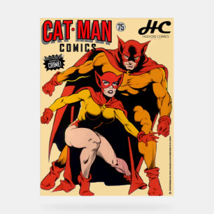 Panneau En Acrylique Enseigne en acrylique CAT-MAN Comics