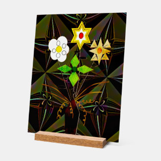 Panneau En Acrylique Enseigne en acrylique "Livraison de fleurs" avec s