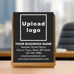 Panneau En Acrylique Enseigne en acrylique pour entreprise noire
