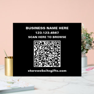 Panneau En Acrylique Entreprise Marketing Promouvoir le code QR