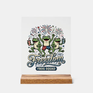 Panneau En Acrylique Équipe de grenouille de liberté conception de chem