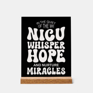 Panneau En Acrylique Espoir chuchoté, miracles nourris