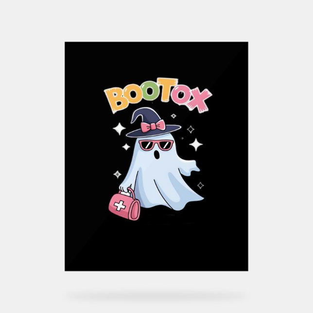 Panneau En Acrylique Esthétique Botox Halloween Esthétique Infirmière P (Recto)