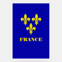Étendard Royal Français Médiéval Fidélité Héraldiq