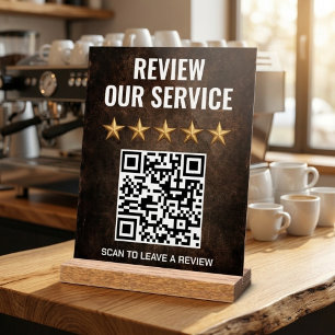 Panneau En Acrylique Examen et commentaires du code QR industriel rusti