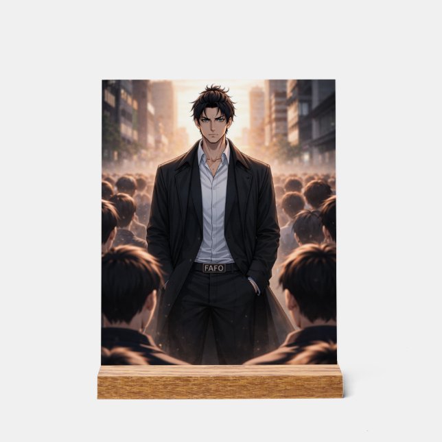 Panneau En Acrylique FAFO – Unbothered Presence (Recto)