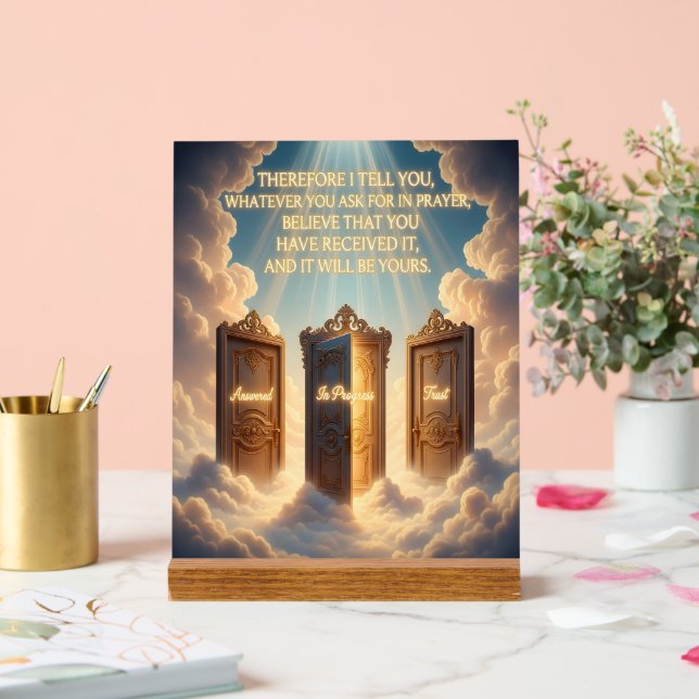 Panneau En Acrylique Faith Acrylic Sign For Encouragement (Mariage)