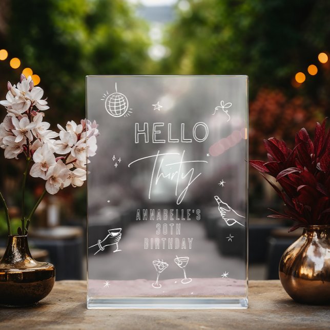 Panneau En Acrylique fantaisie dessinée à la main à la fête des boisson (Créateur téléchargé)