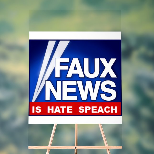 Panneau En Acrylique Faux News  (Neutre)