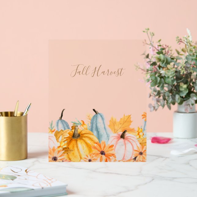 PANNEAU EN ACRYLIQUE FÊTE DE LA MOISSON D'AUTOMNE (Mariage)