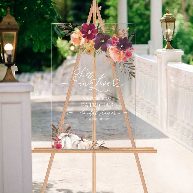 Panneau En Acrylique Fête des mariées de chute dans l'amour (Créateur téléchargé)