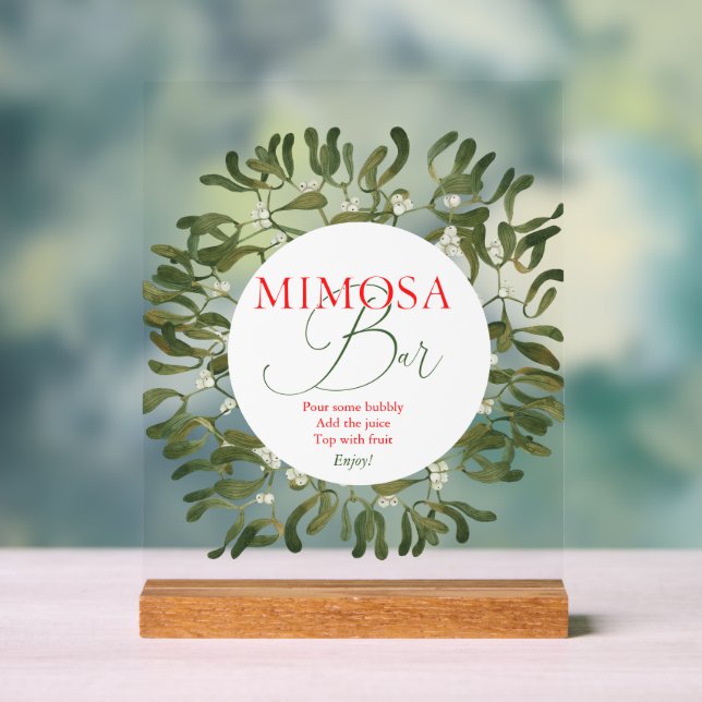 Panneau En Acrylique Fête des mariées de script de trame Mimosa (Neutre)