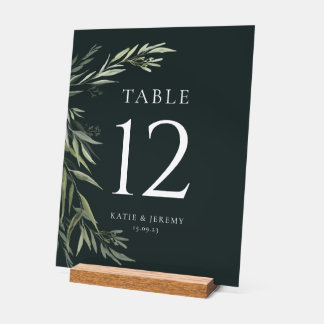 Panneau En Acrylique Feuilles de gomme d'eucalyptus Table Nombre de ver