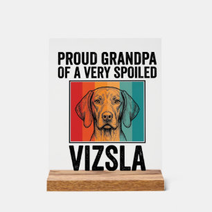 Panneau En Acrylique Fier grand-père Vizsla conception vintage amateur