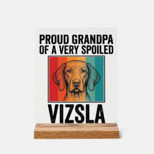 Panneau En Acrylique Fier grand-père Vizsla conception vintage amateur