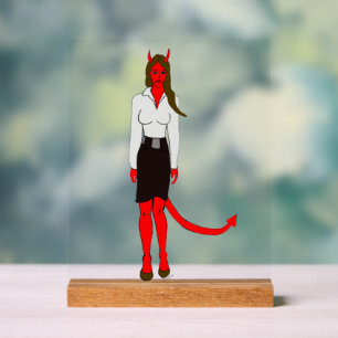 Panneau En Acrylique fille diable