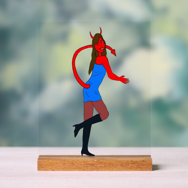 Panneau En Acrylique fille diable (Neutre)