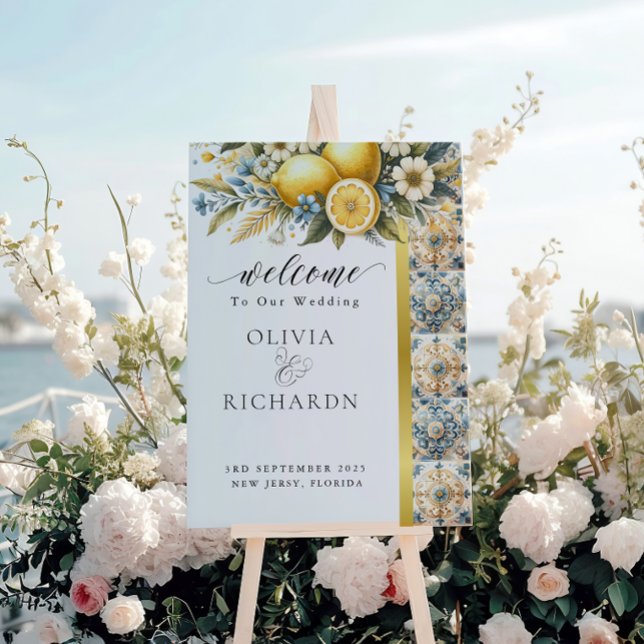 Panneau En Acrylique Fleur carrelée méditerranéenne Italien Positano Le (Créateur téléchargé)