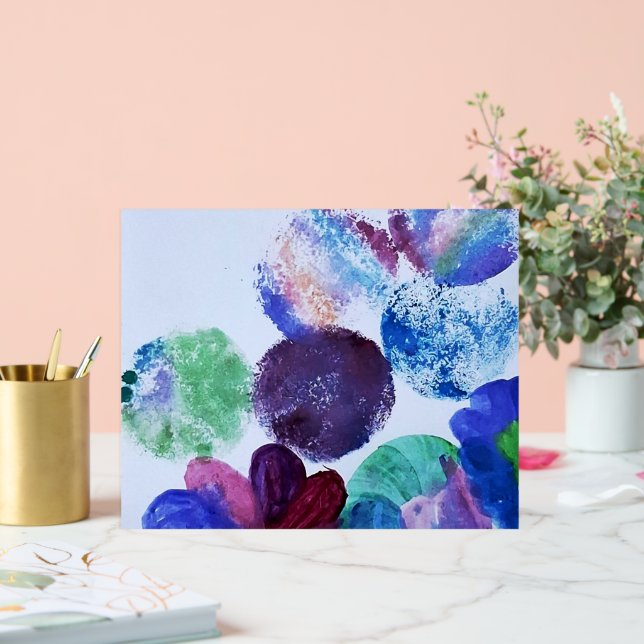 Panneau En Acrylique Fleur Moderne Abstraite (Mariage)