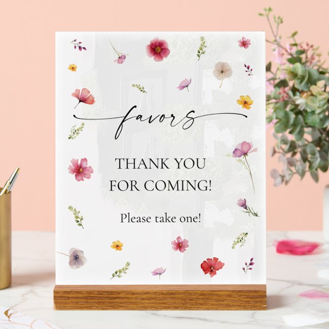 Panneau En Acrylique Fleur Sauvage Favor (Créateur téléchargé)