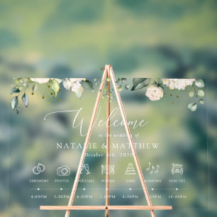 Panneau En Acrylique Fleurs blanches, Fleurs de crème, Chronologie Mari