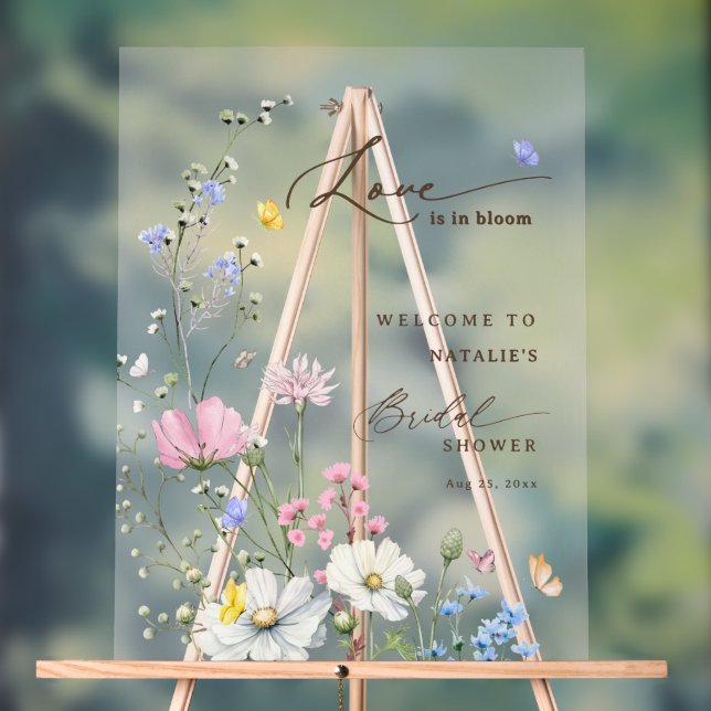 Panneau En Acrylique Fleurs roses amour en fleurs pour une douche de ma (Neutre)